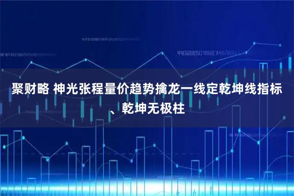 聚财略 神光张程量价趋势擒龙一线定乾坤线指标、乾坤无极柱