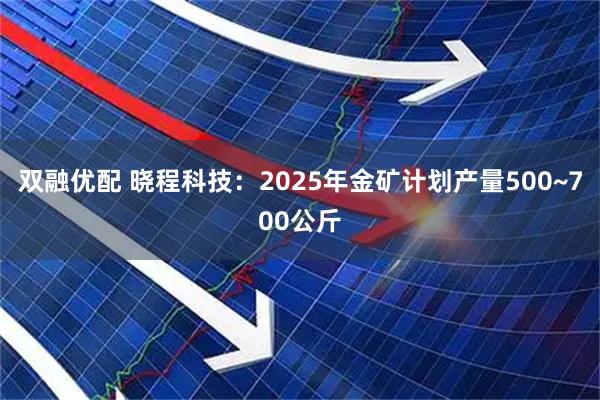 双融优配 晓程科技：2025年金矿计划产量500~700公斤